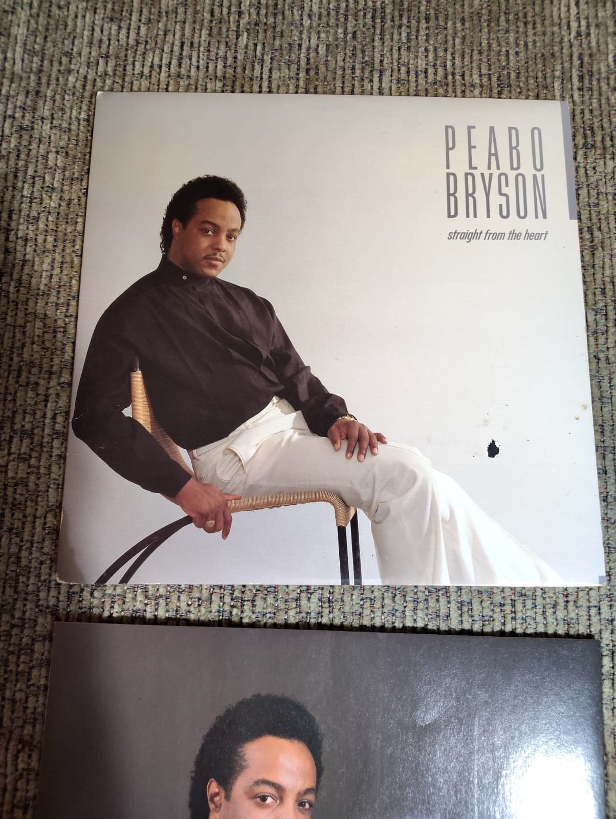 PEABO BRYSON STRAIGHT FROM THE HEART LP VINYL RECORD