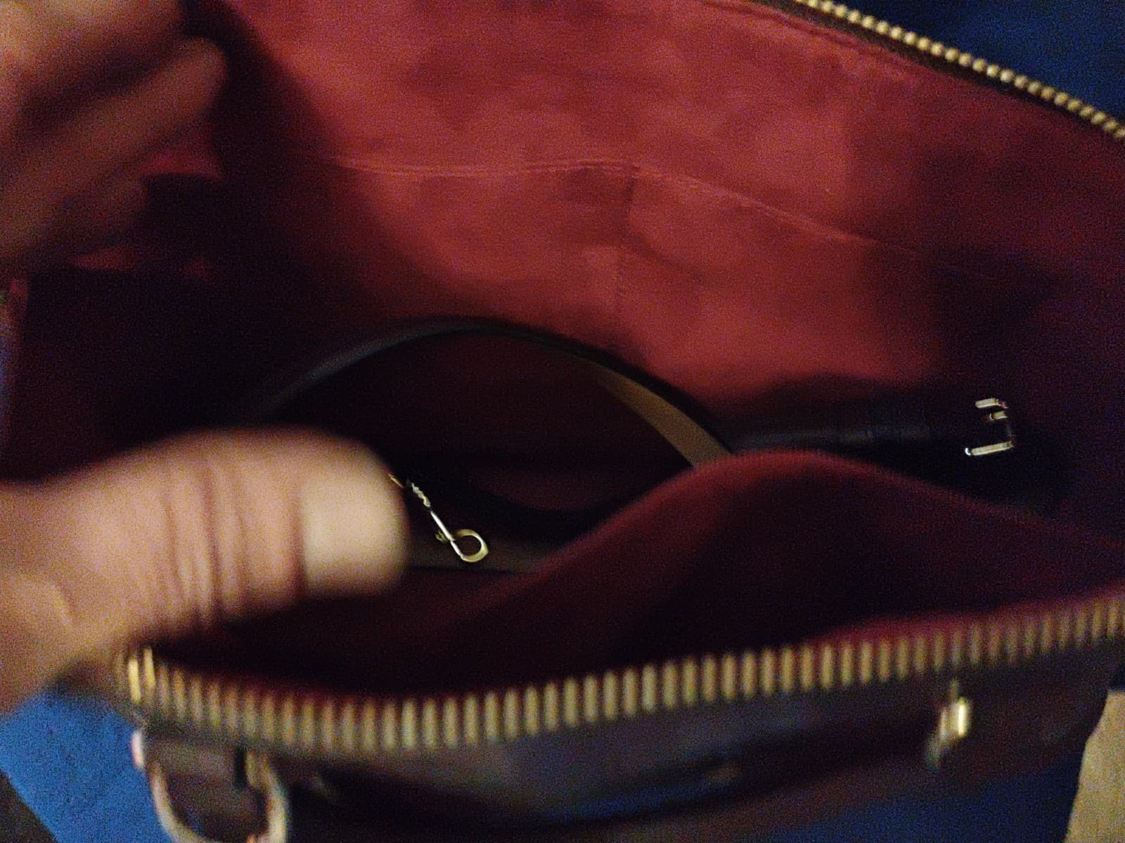 Coach Satchel ‘Sierra’ Oxblood Burgundy Signature C Debossed Patent Leather - Thumbnail 6