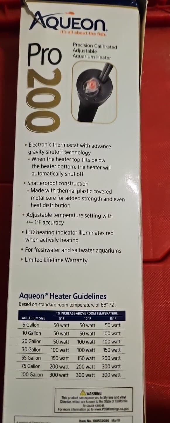 Aqueon Pro Heater 200 Watts Precision Calibrated Adjustable Aquarium Heater - Thumbnail 3