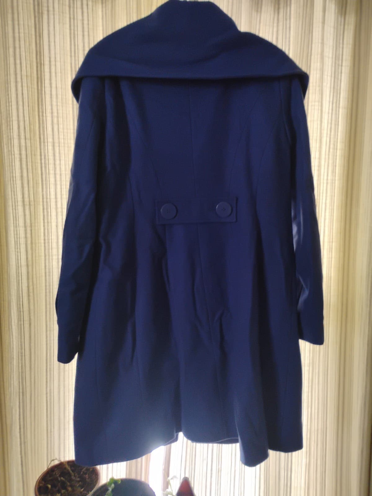 UNUSED New York & Company Blue Coat Woman's Size 10 - Thumbnail 3