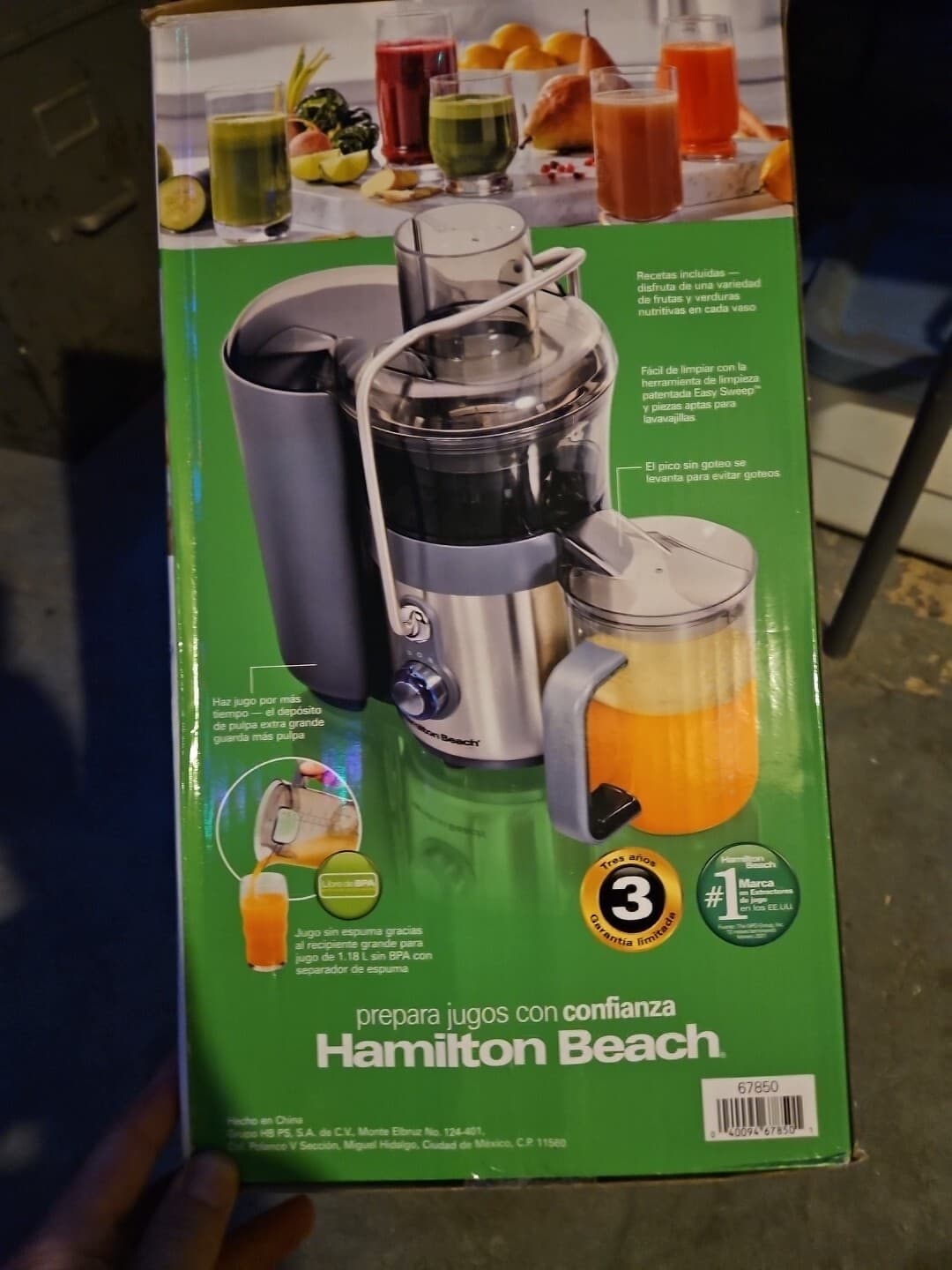 Hamilton Beach Big Mouth 2 Speed Stainless Steel Juice Extractor New 67850 - Thumbnail 2