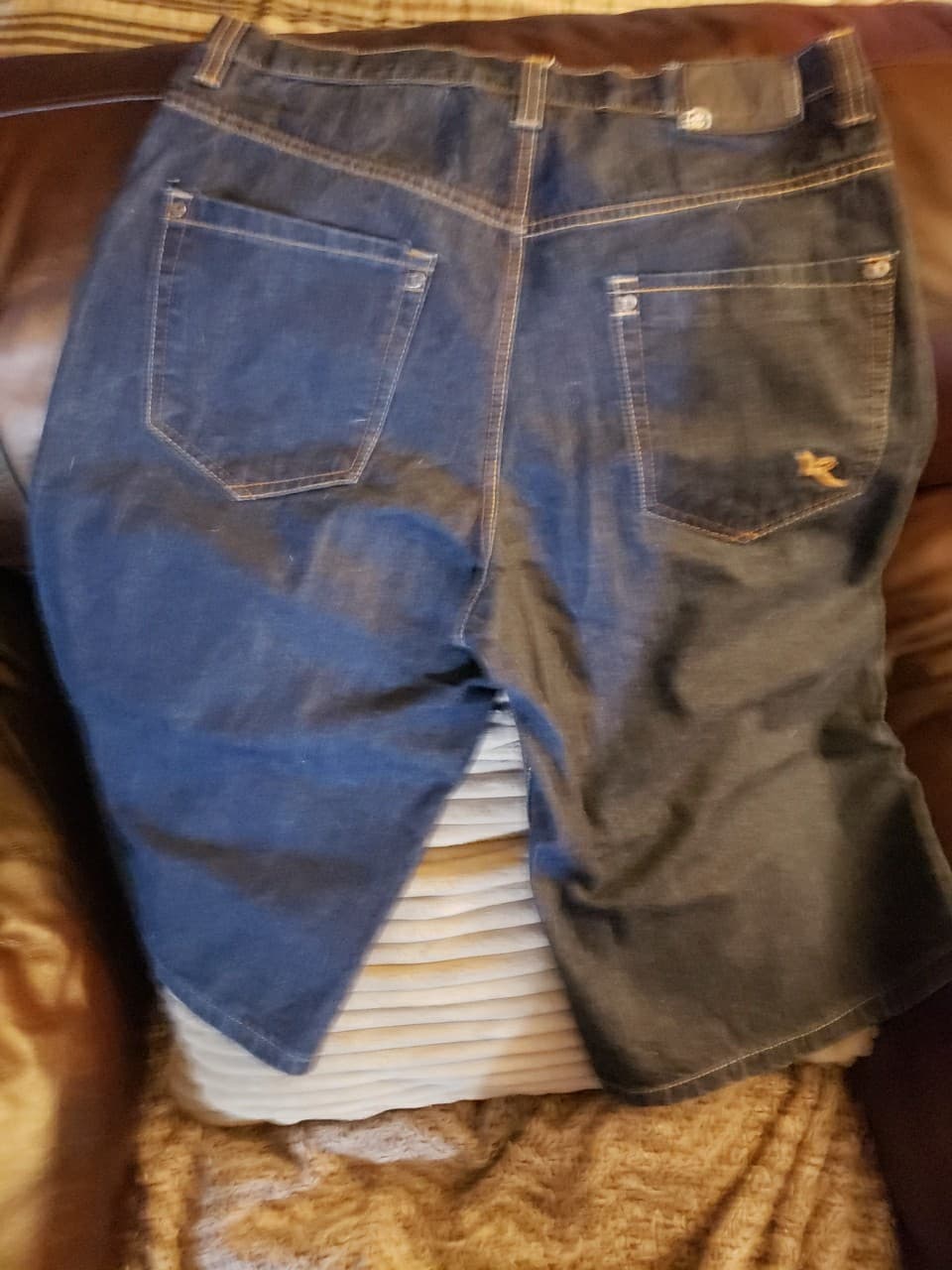 Rocawear Original Fit Size 34 Embroidered Dark Blue Denim Jean Shorts Y2k - Thumbnail 4