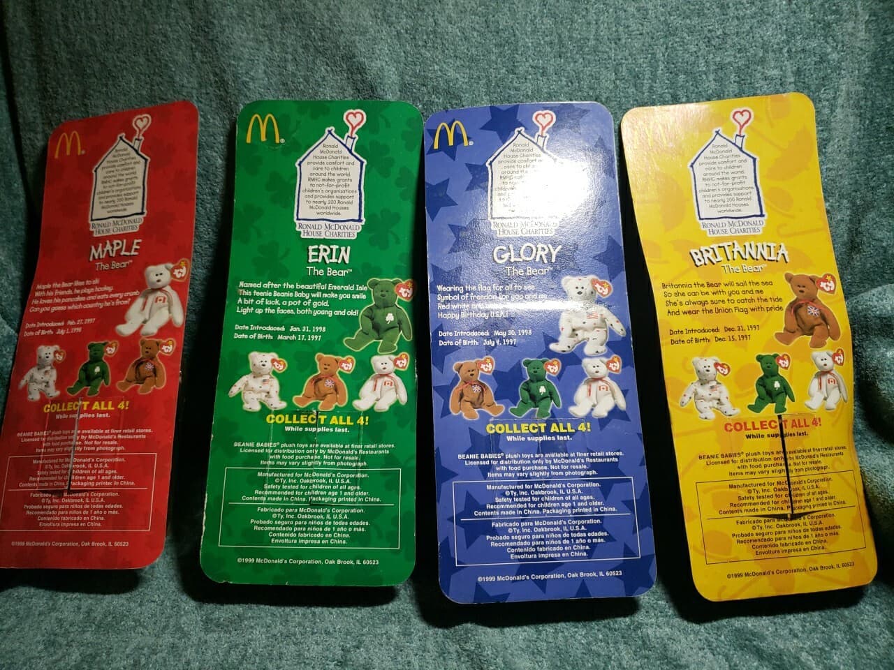 TY McDonald's Teenie Beanies Set (1999) With 1993 Tag And Multiple Box Errors - Thumbnail 2
