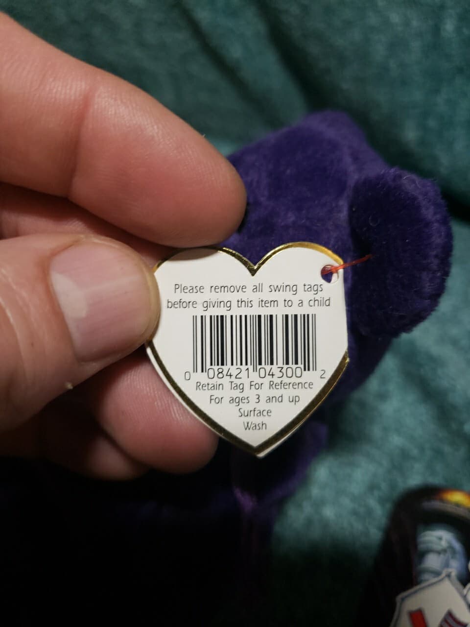 1997 Princess Diana Beanie Baby First Edition. Rare Beanie Baby With Errors - Thumbnail 3