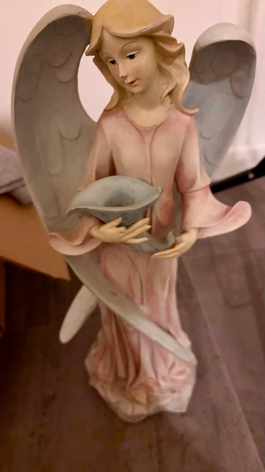 Decorative Porcelain Angel Statue - Thumbnail 4