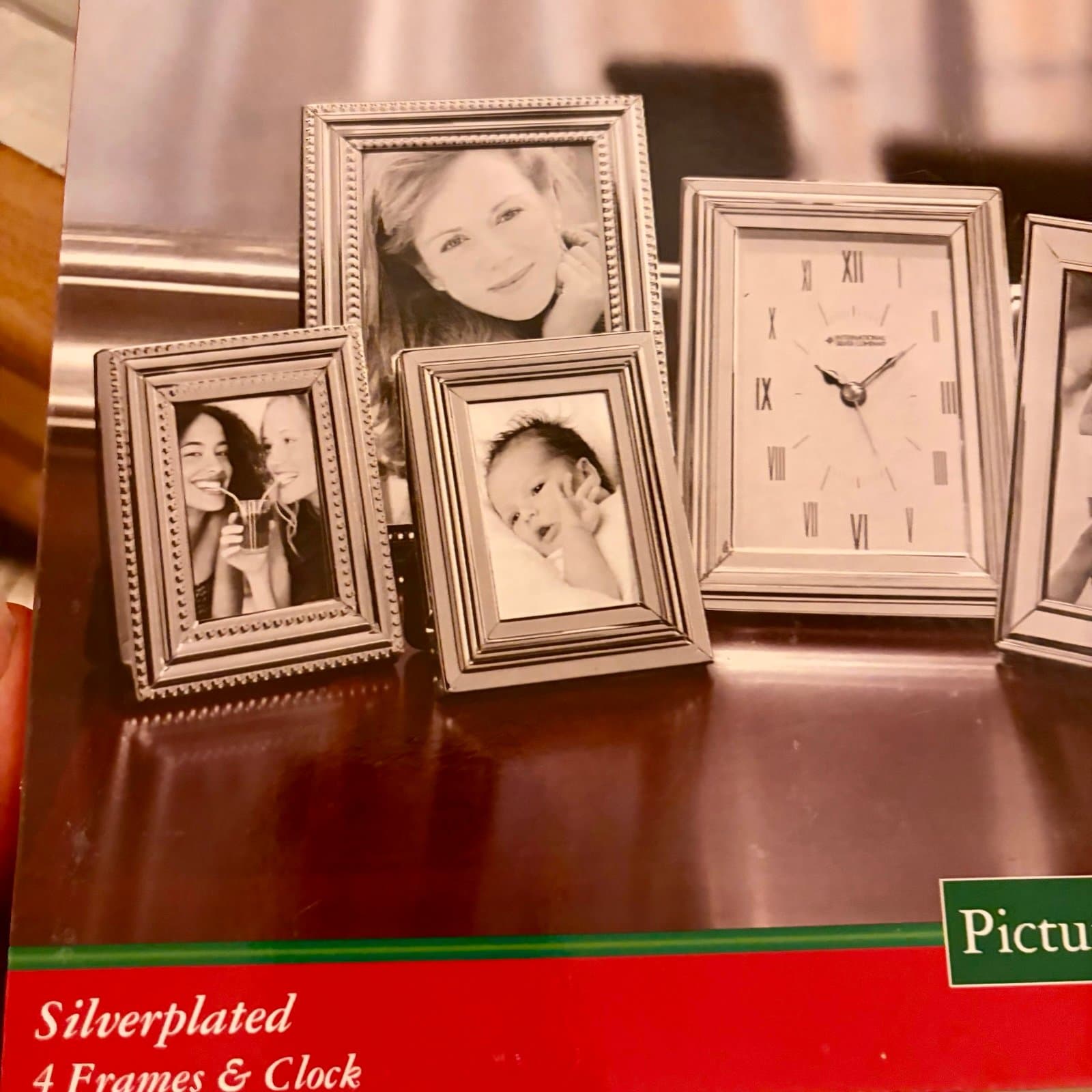 Silver Plated photo Frames and Clock - Thumbnail 3