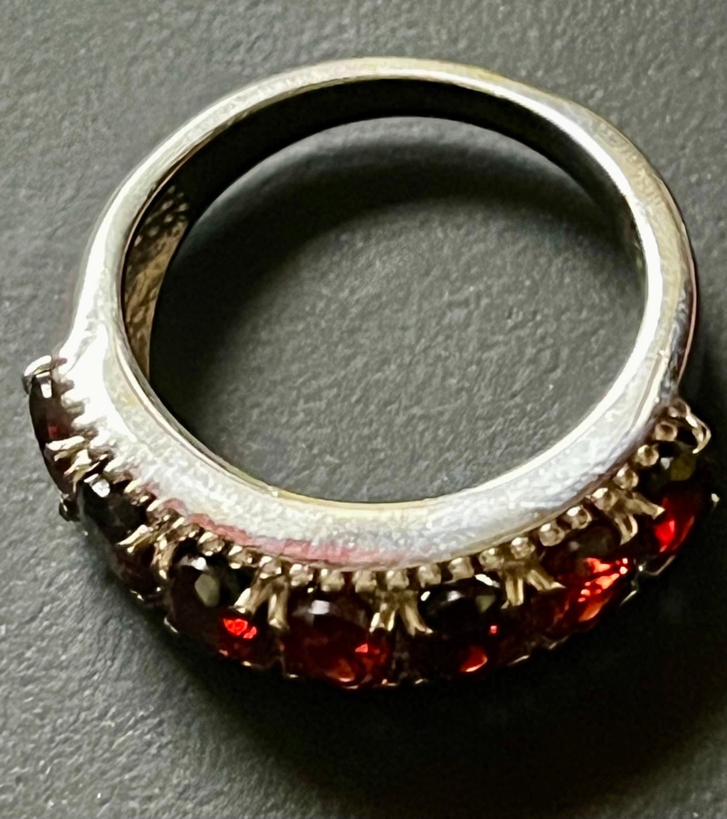 NWT, Garnet Gemstone Ring, size 8 - Thumbnail 2