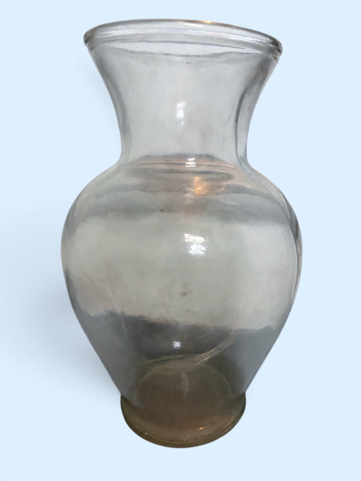 Glass Ginger Vase large stands 18 inches