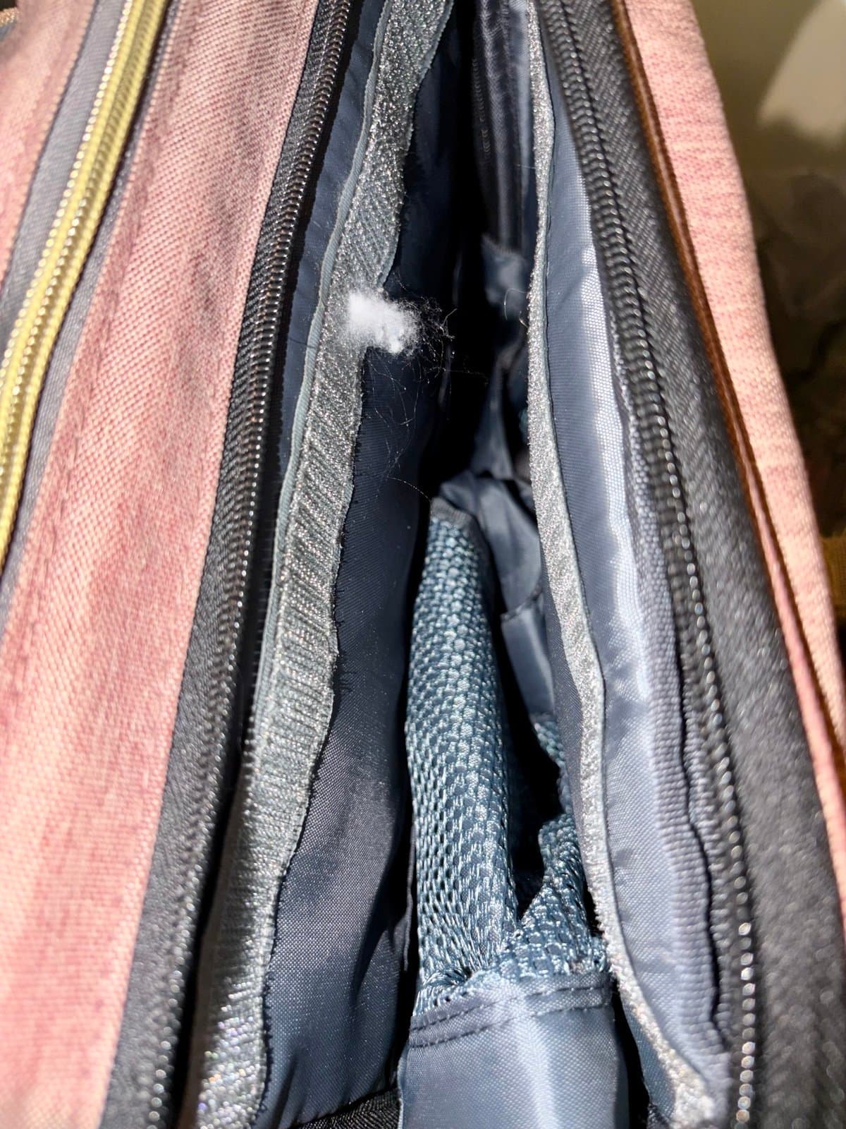 Lands End Baby Diaper bag with folding bassinet, NWT. - Thumbnail 4