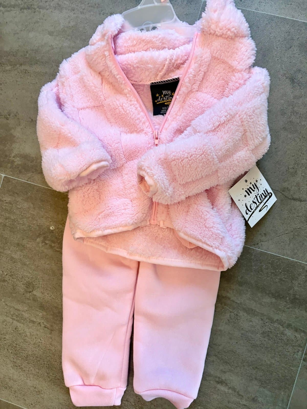 NWT, girls jacket pants set 12 months - Thumbnail 2