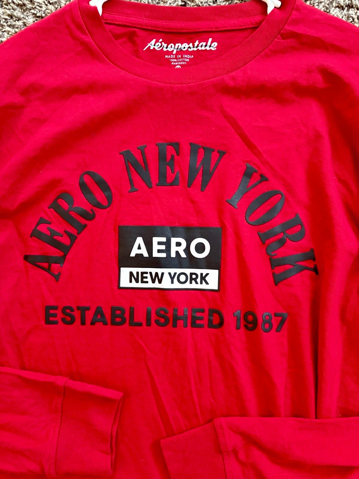 Men’s Aeropostale Long Sleeve Shirt, M - Thumbnail 2