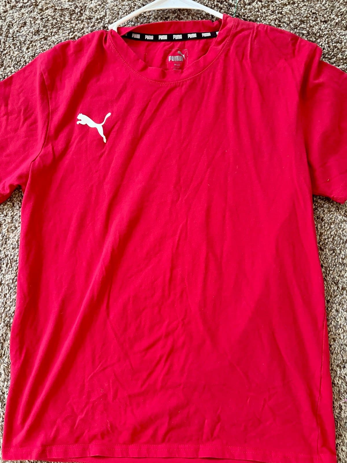 Puma Men’s Red PUMA T, size M