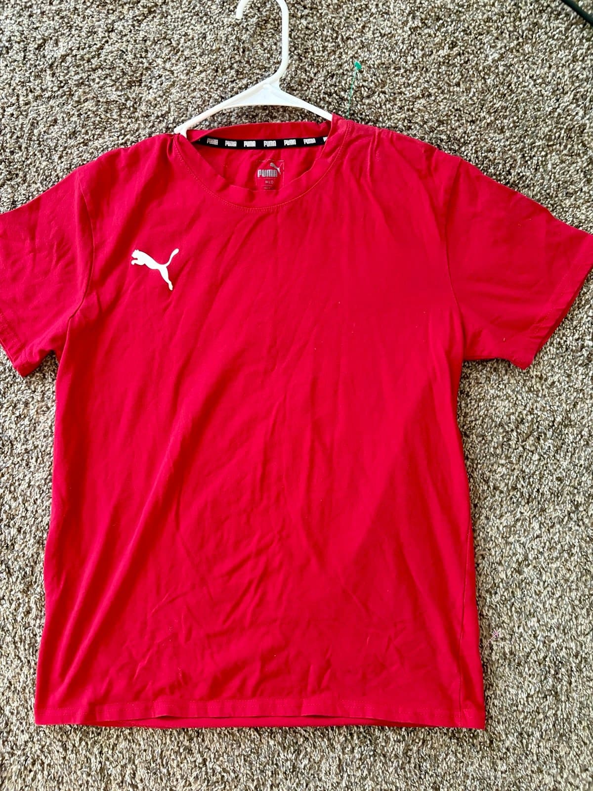 Puma Men’s Red PUMA T, size M - Thumbnail 2