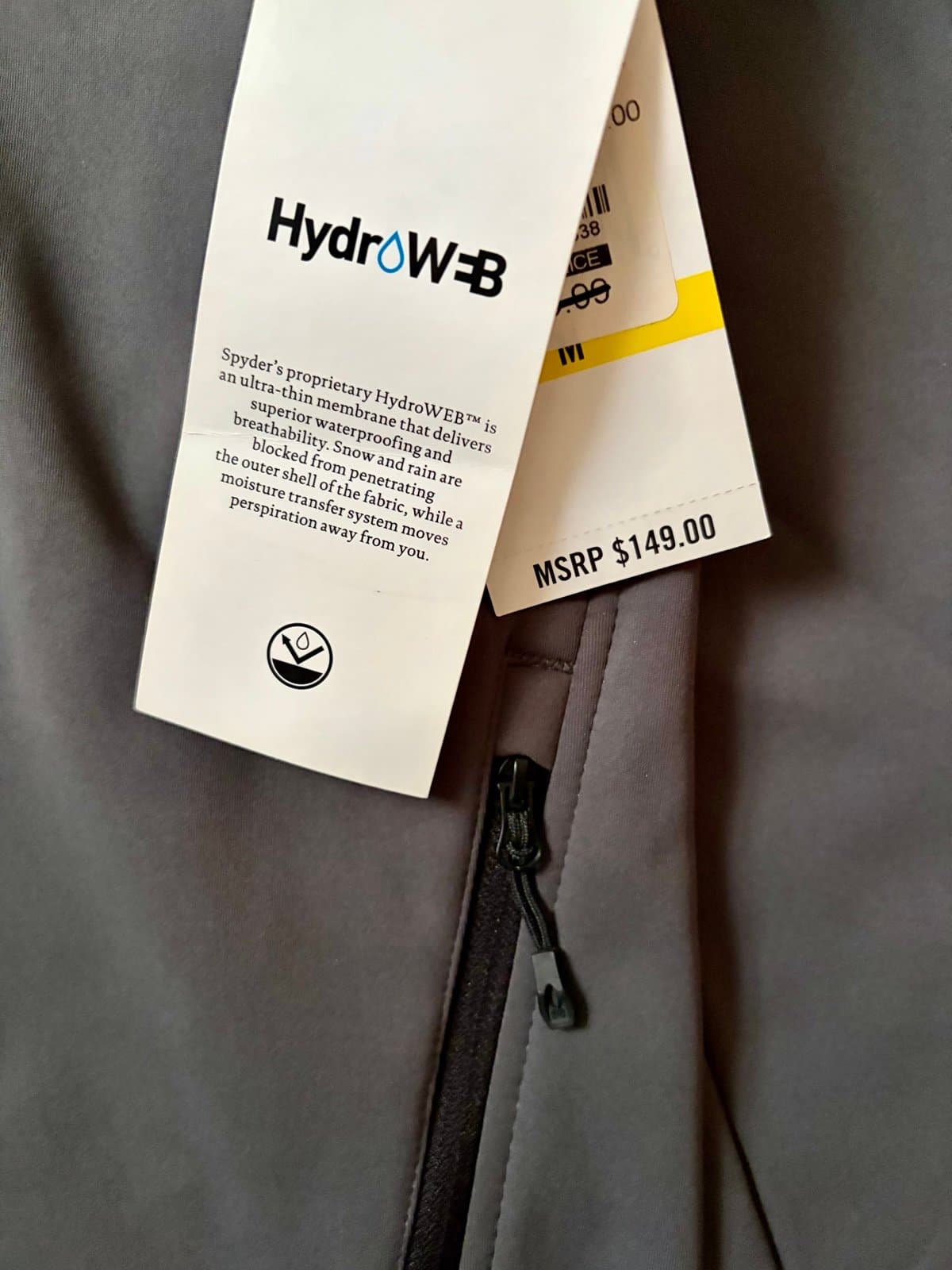 Men’s Hydro Web Spyder Jacket M - Thumbnail 4