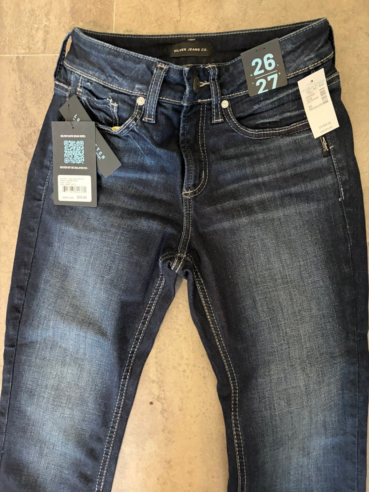 New With Tags Silver Jeans, size 26 - Thumbnail 7