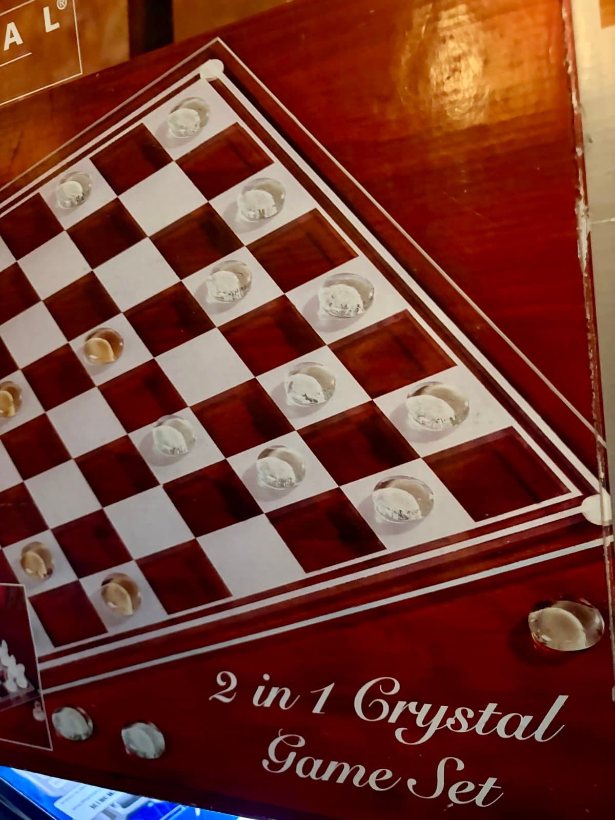 Imperial Crystal 2 in 1 chess/Checkers set - Thumbnail 4