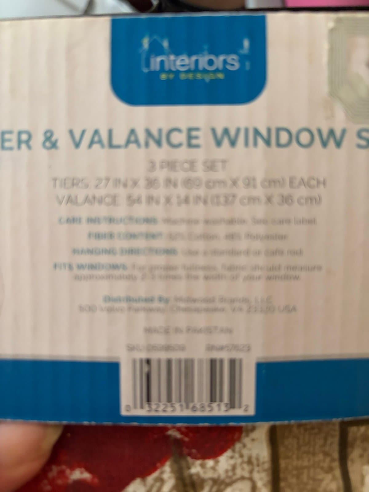 Kitchen Curtain 3 piece set - Thumbnail 5