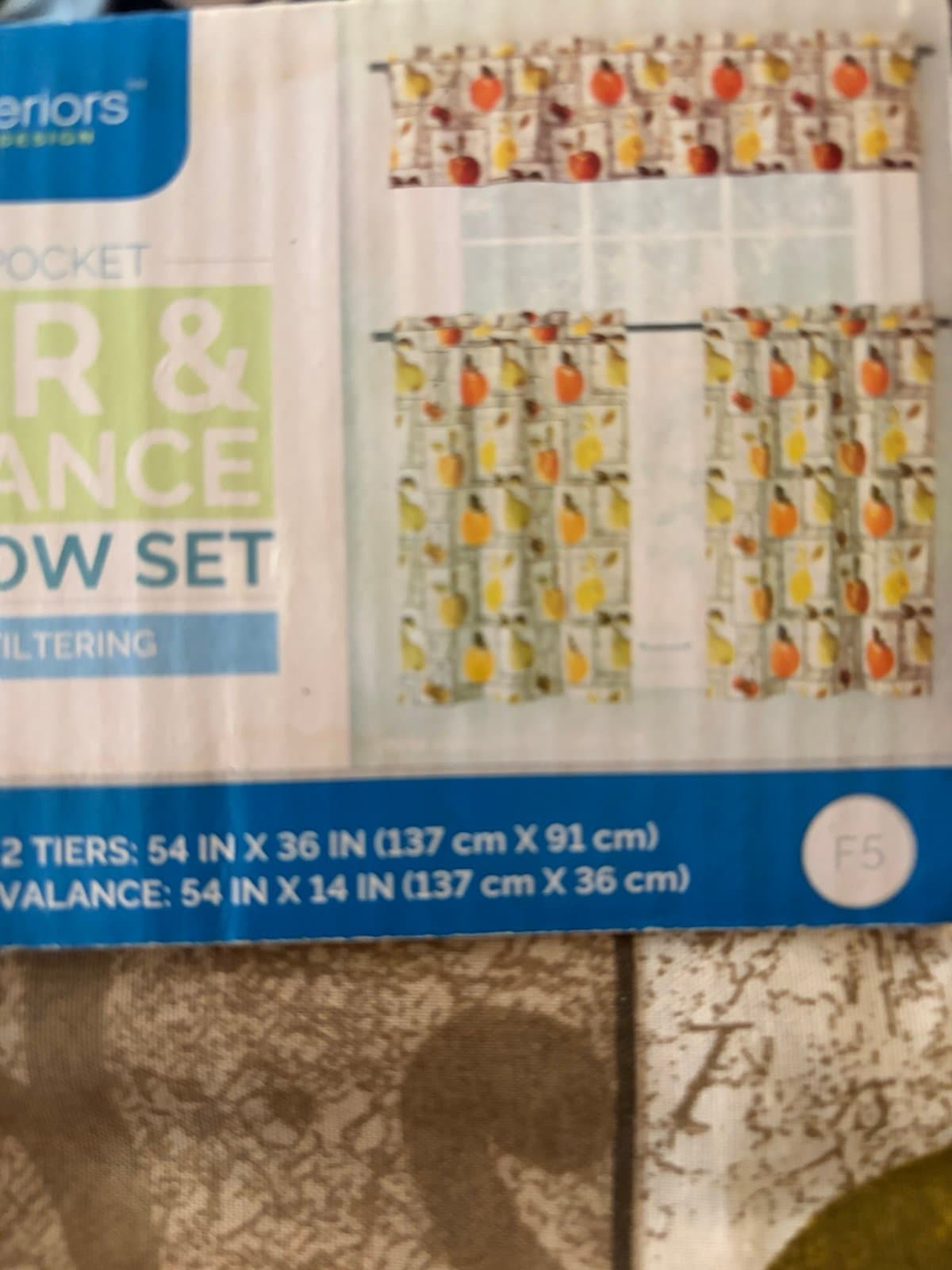 Kitchen Curtain 3 piece set - Thumbnail 4