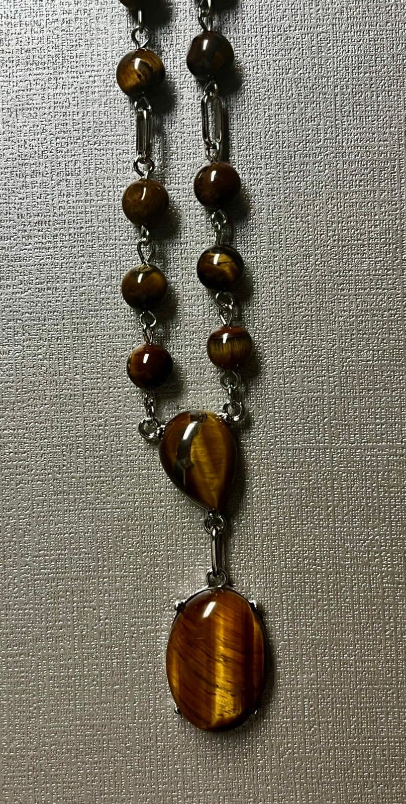 New in Bag, Tiger Eye Gemstone Necklace - Thumbnail 6