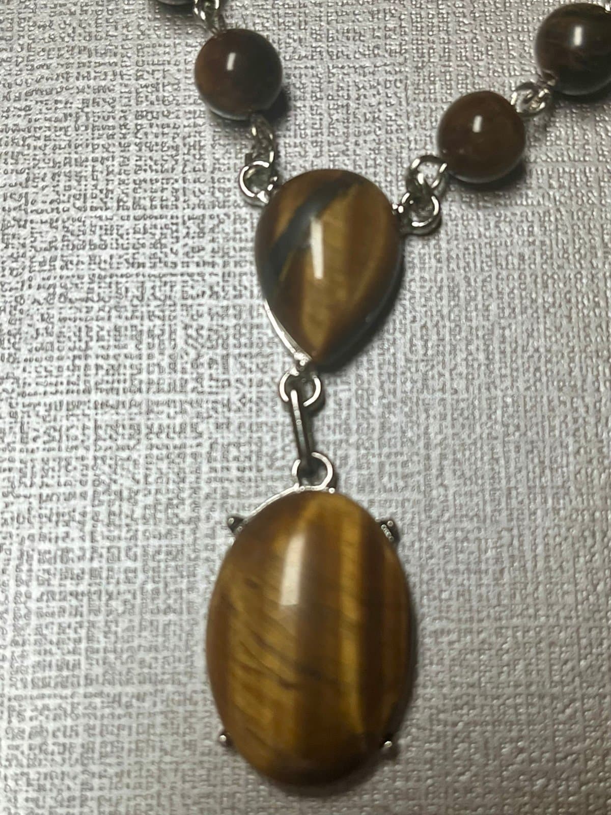 New in Bag, Tiger Eye Gemstone Necklace - Thumbnail 9