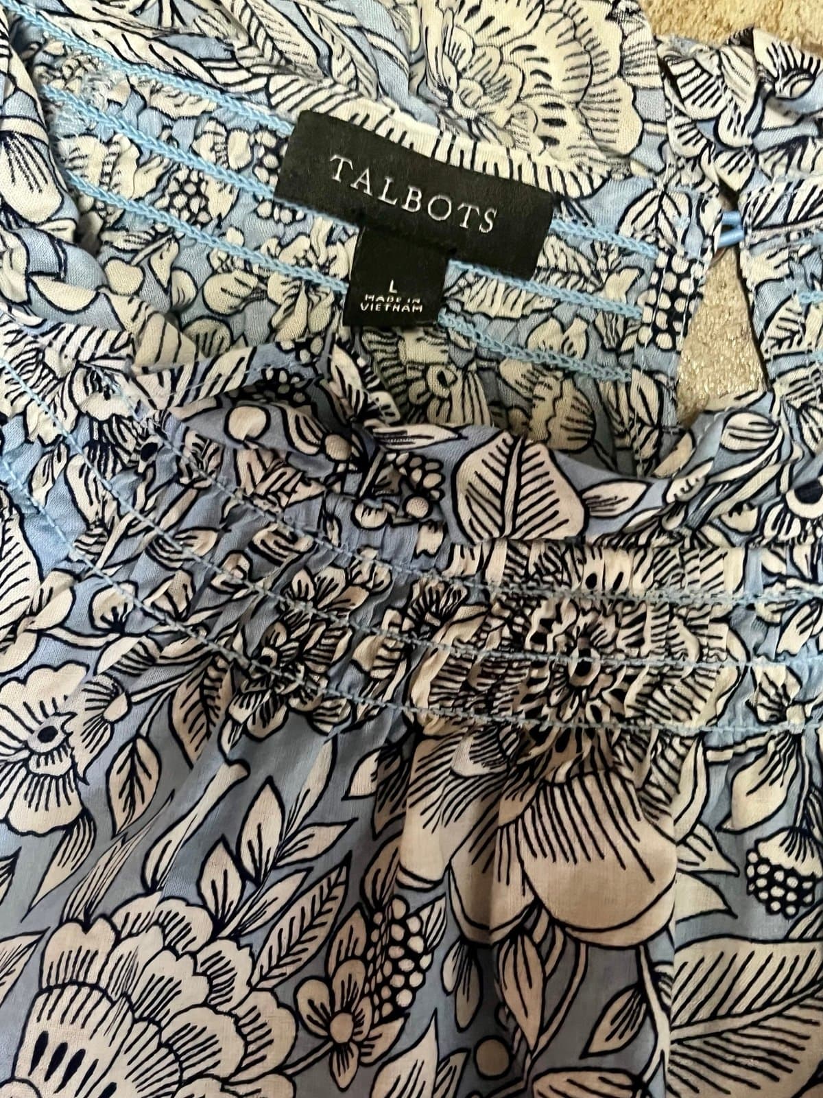 Talbots Floral Top, size LG - Thumbnail 7