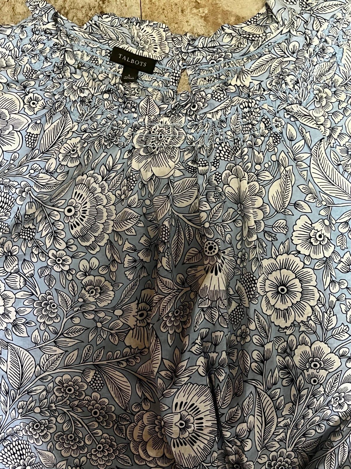 Talbots Floral Top, size LG - Thumbnail 6