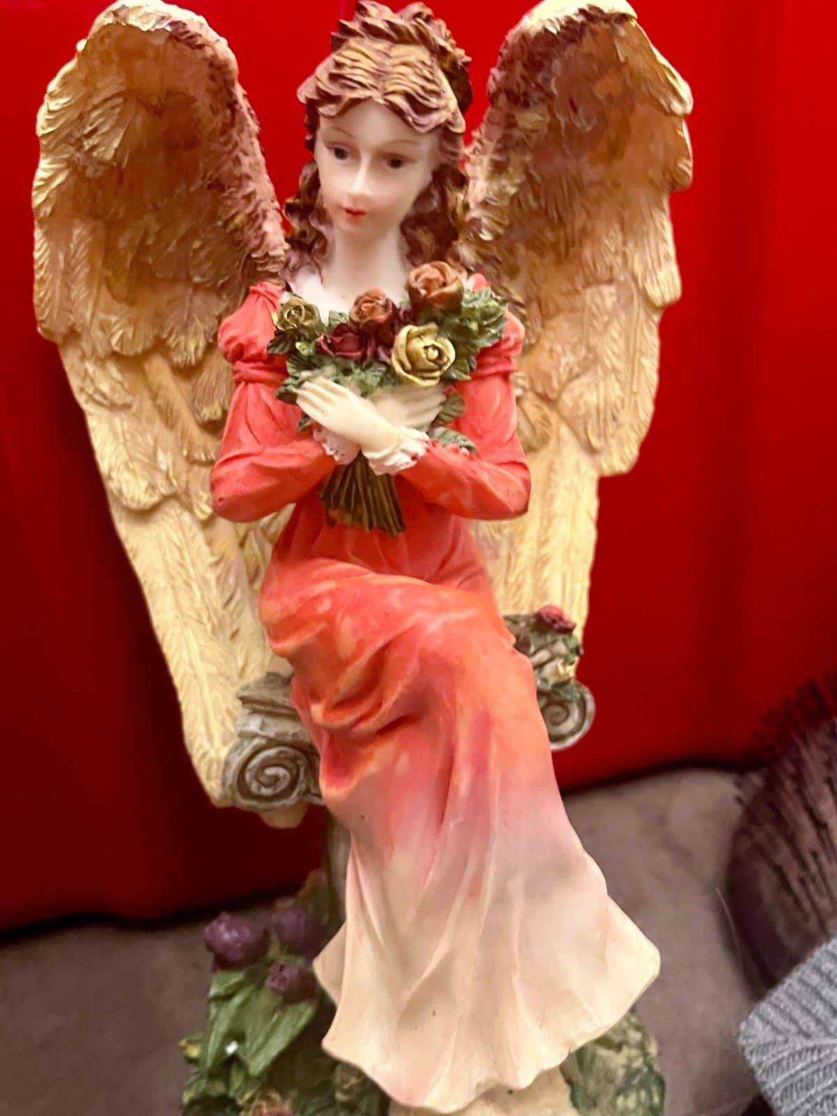 Set of Two Porcelain Christmas Angels