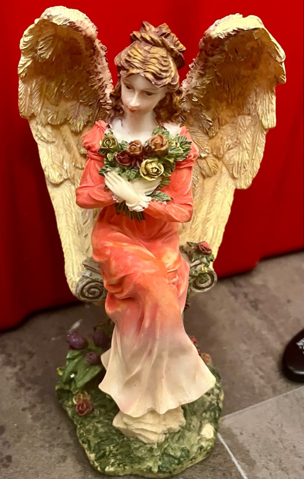 Set of Two Porcelain Christmas Angels - Thumbnail 2