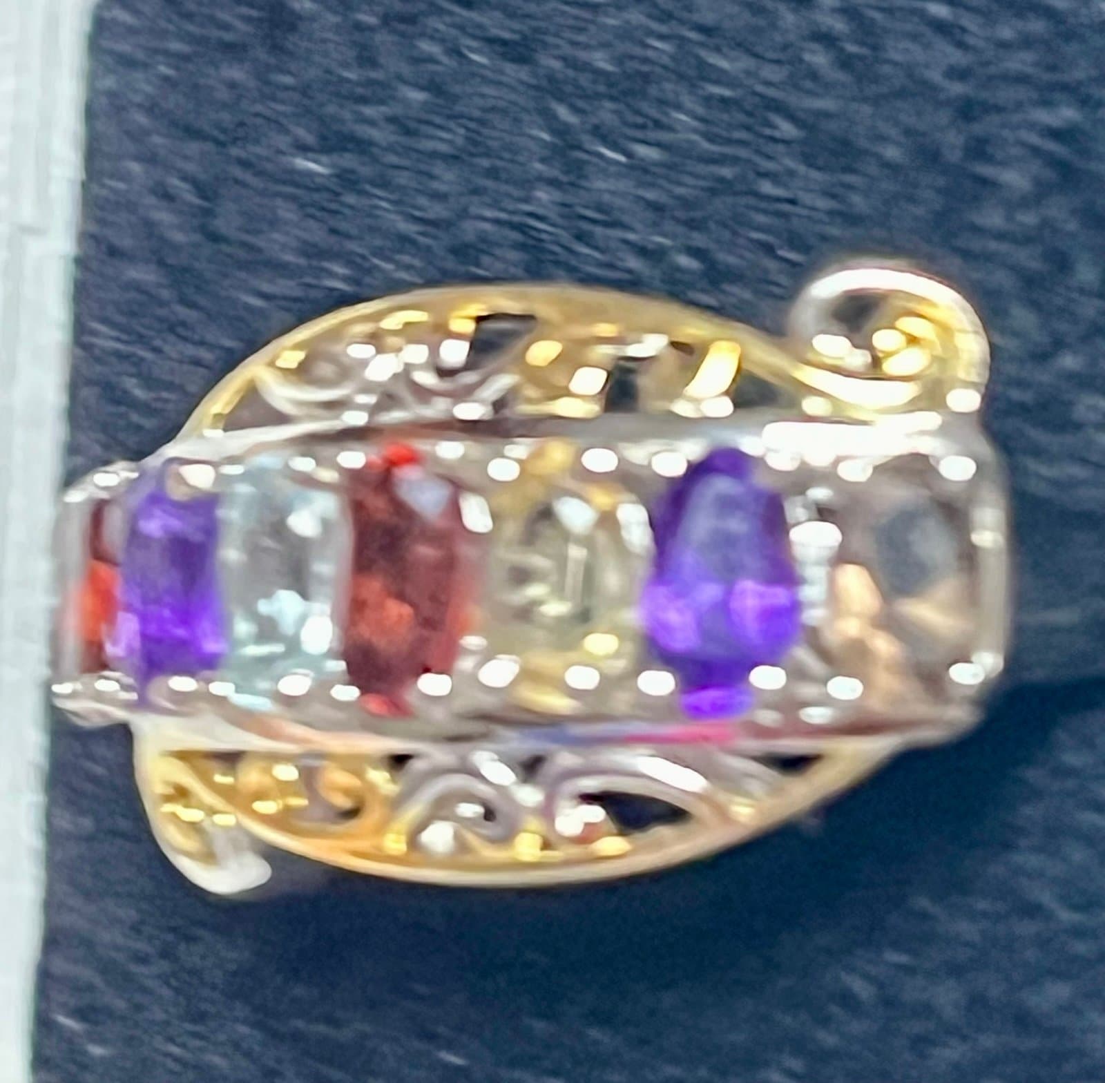 NWT, Multi Gemstone Ring - Thumbnail 3