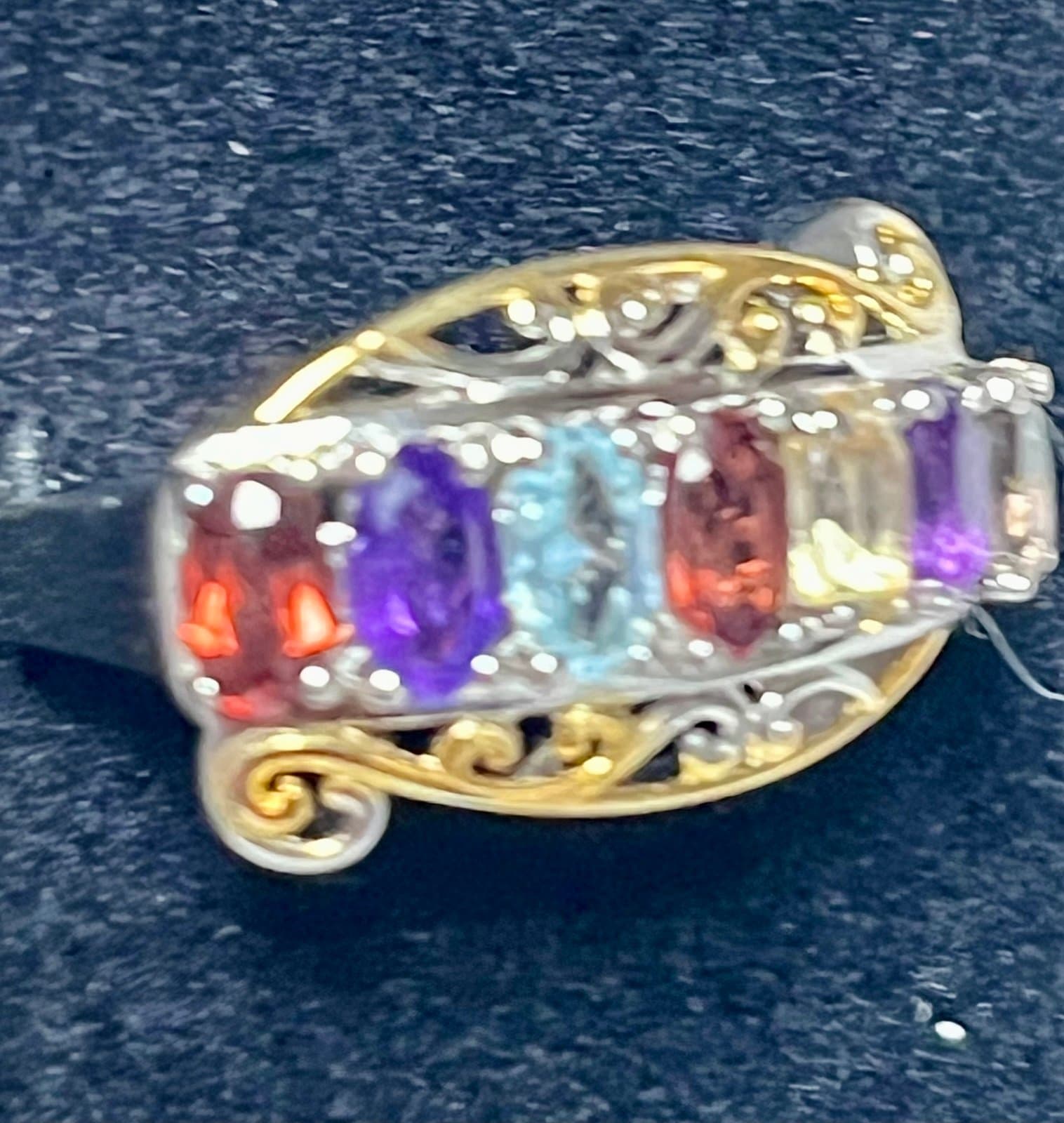 NWT, Multi Gemstone Ring - Thumbnail 4