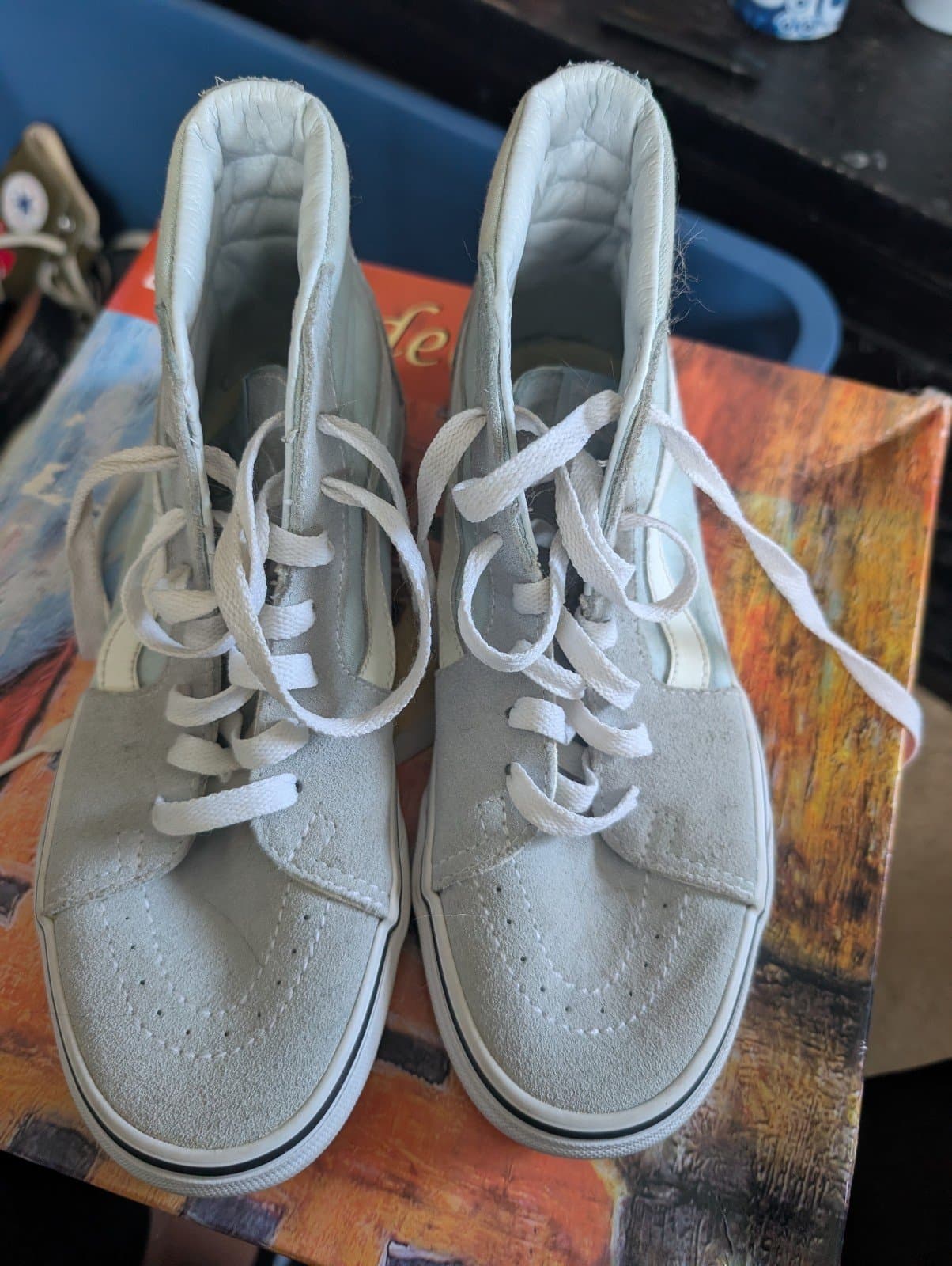 Light blue vans women's size 8 - Thumbnail 2