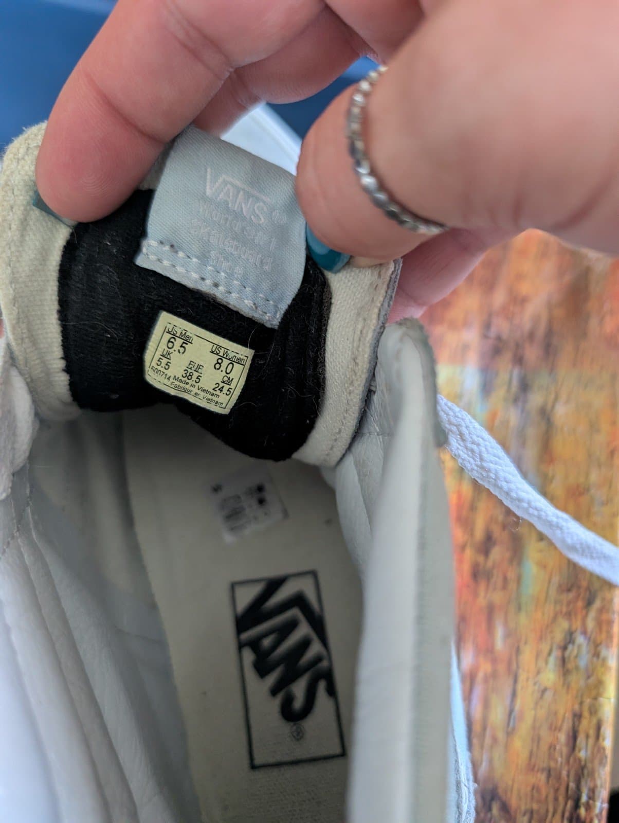 Light blue vans women's size 8 - Thumbnail 4