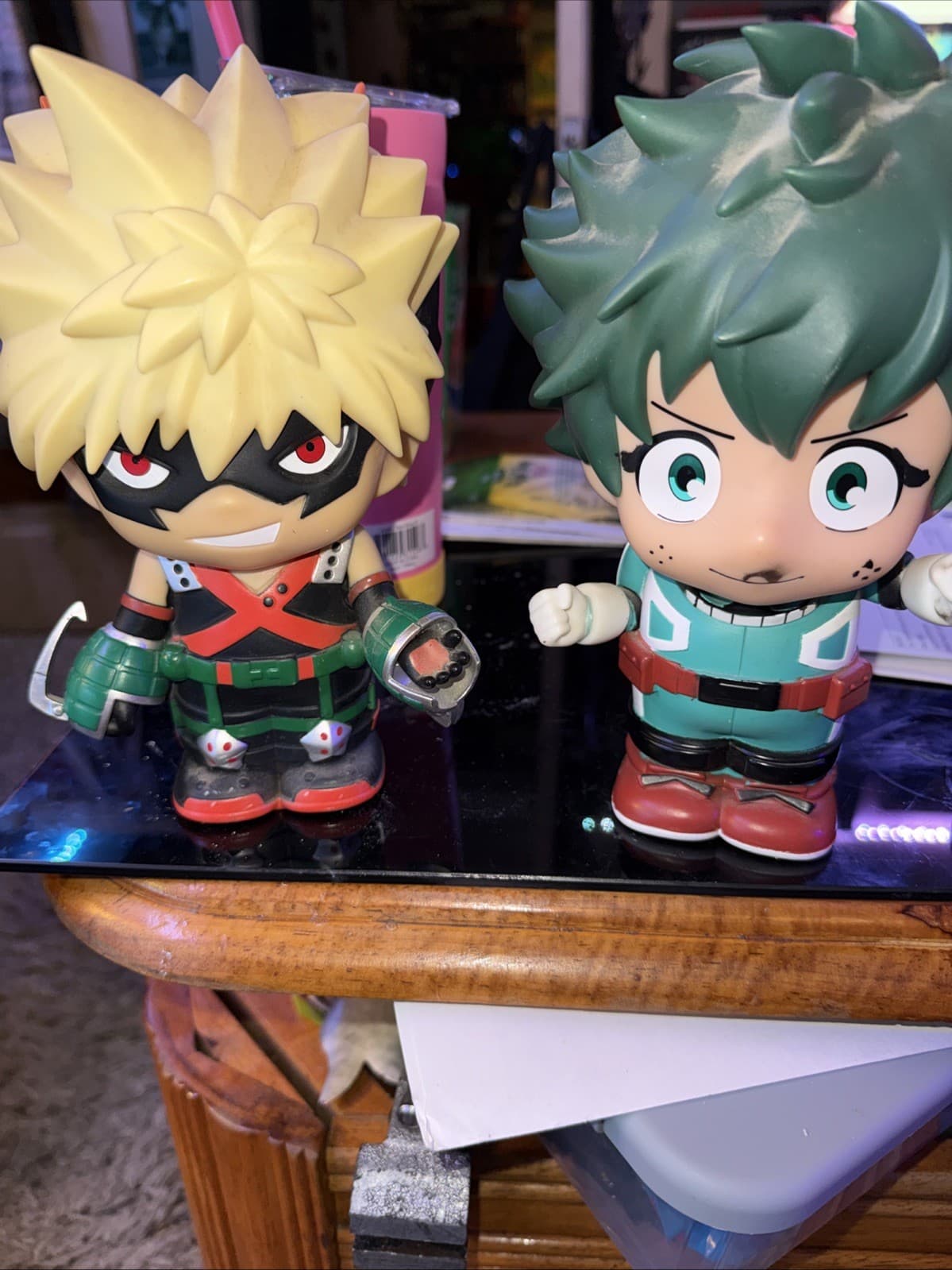 My Hero Academia BAKUGO & DEKU Figural Busted Coin Piggy Bank 8” Manga - Thumbnail 4