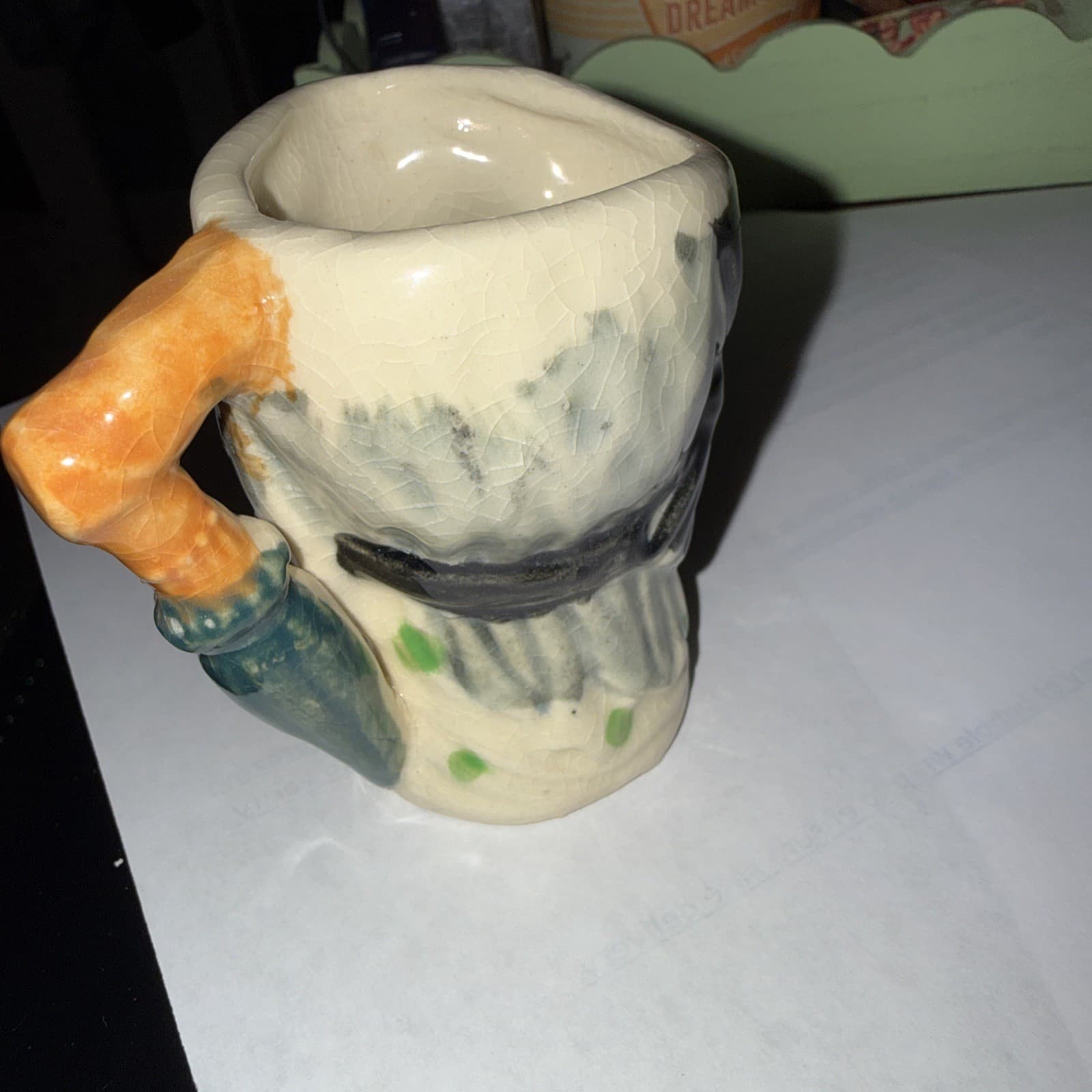 Royal Doulton Toby Jug Sairey Gamp Small Vintage Character Mugs 2 1/4" - Thumbnail 2