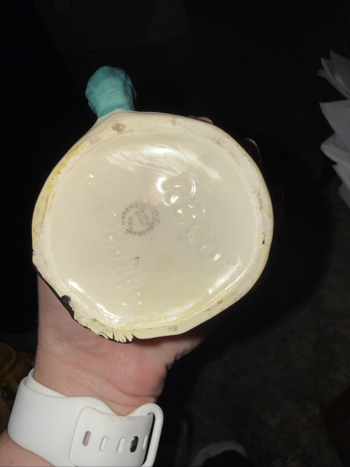 Vintage Lancaster Sandland Sarah Gamp Character Jug Hand Painted Made in England - Thumbnail 3