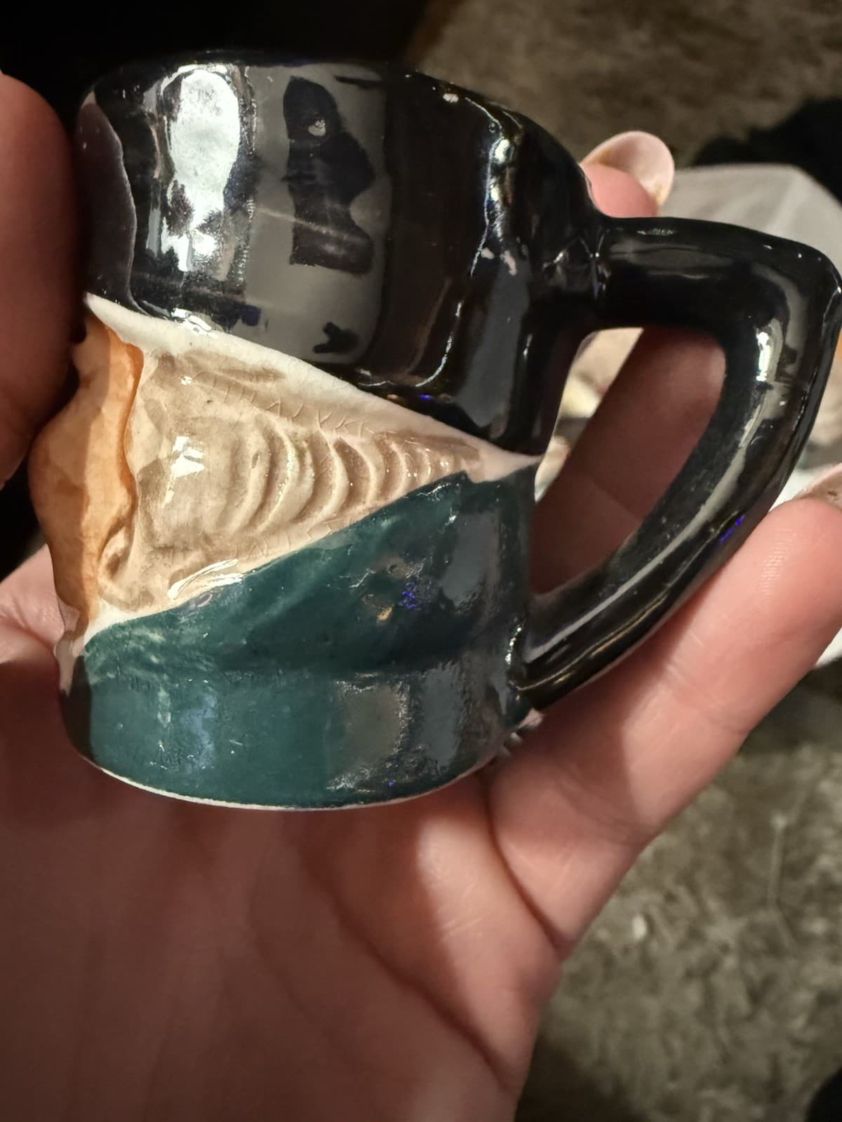 Miniature Toby Face Character Jug Mug MADE IN JAPAN Vintage - Thumbnail 3