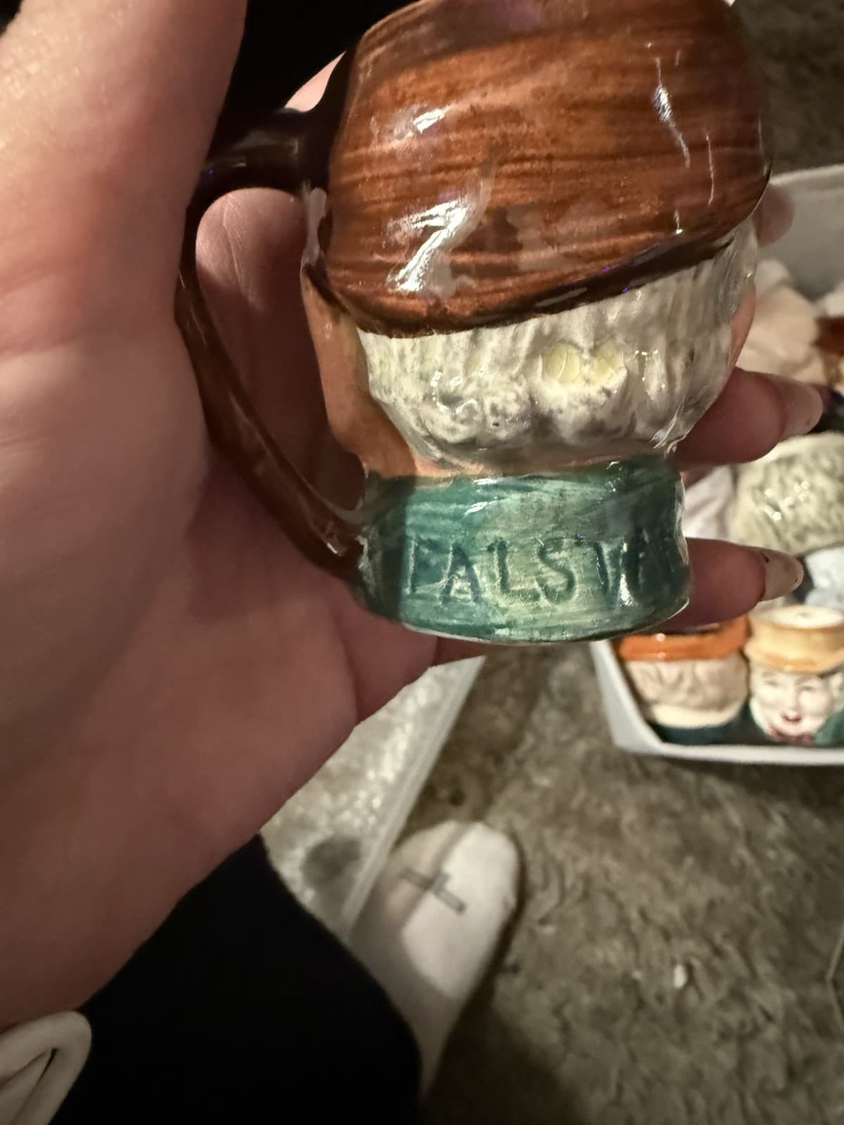 Vintage Lancaster And Sandland Falstaff Miniature character Toby Jug Mug - Thumbnail 3