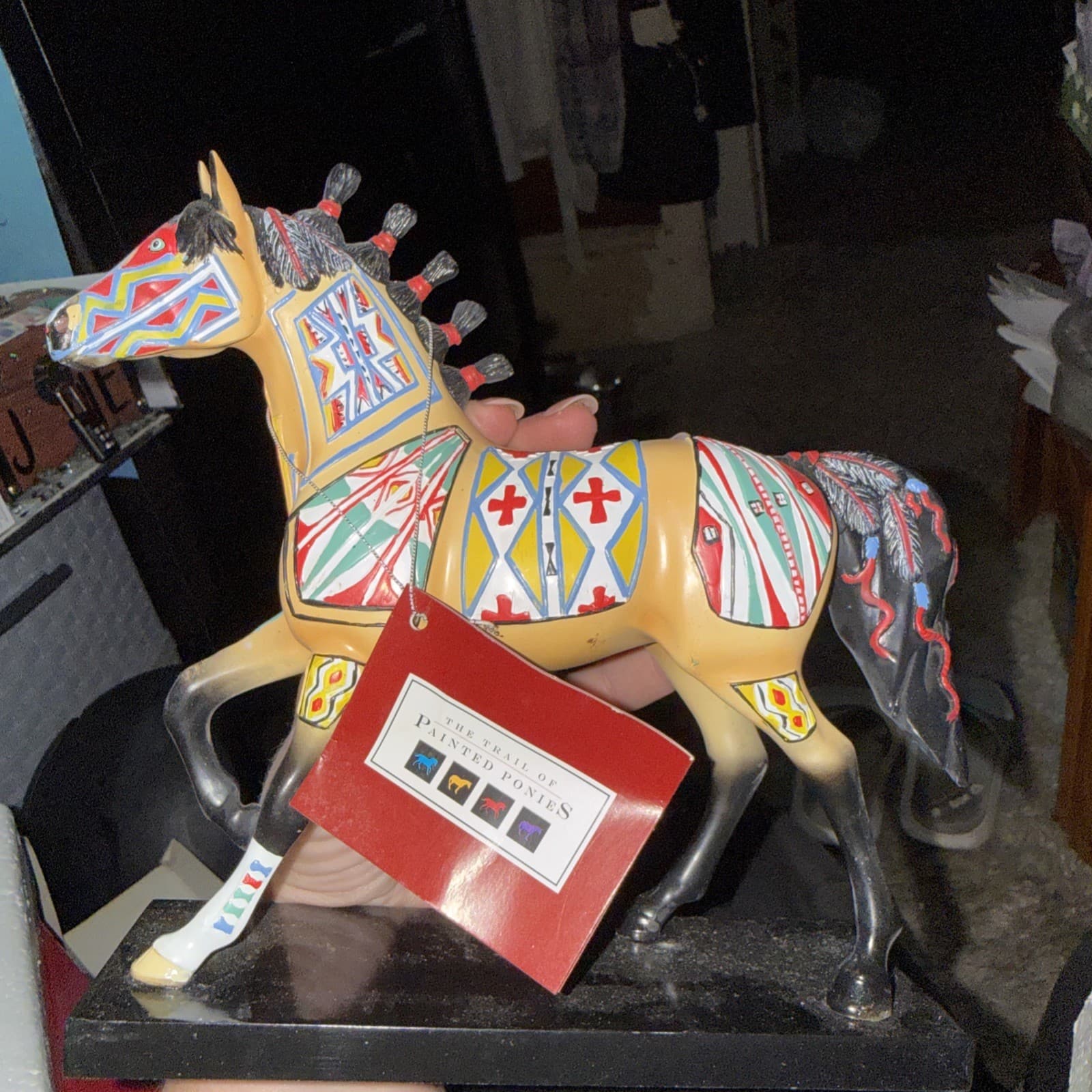 Trail of Painted Ponies Horse Figure 2007 “CHEYENNE PAINTED RAWHIDE” #12242 - Thumbnail 3