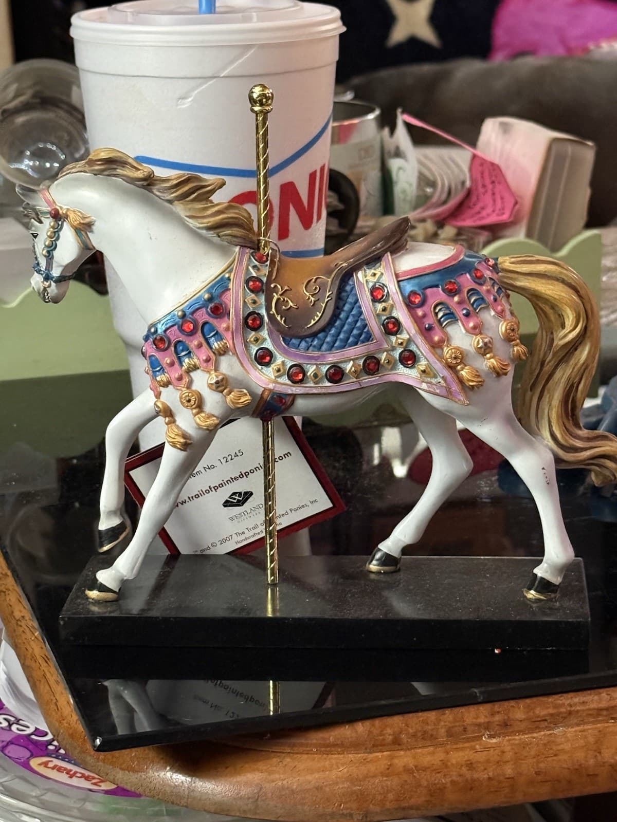 Trail Painted Ponies Retired Bedazzled Carousel 2007 Speight– Orig Box, VIDEO - Thumbnail 2