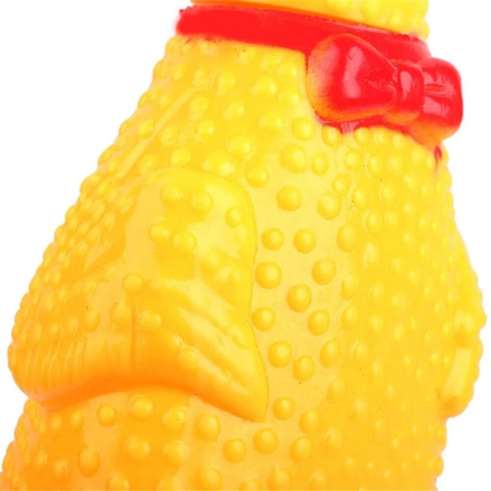 Dog Squeaky Toy Chew Resistant Self-Entertainment Squeak Chicken Pet Sound Toy - Thumbnail 6