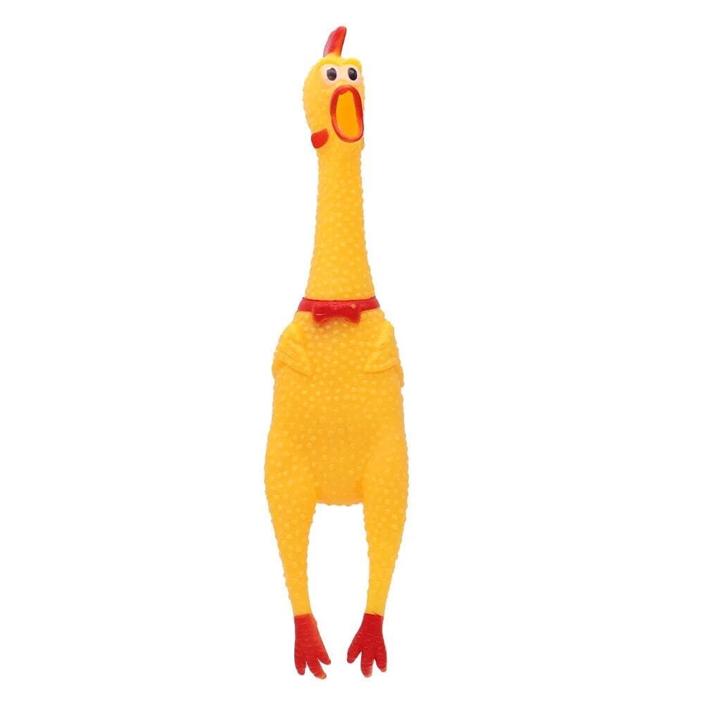 Dog Squeaky Toy Chew Resistant Self-Entertainment Squeak Chicken Pet Sound Toy - Thumbnail 8