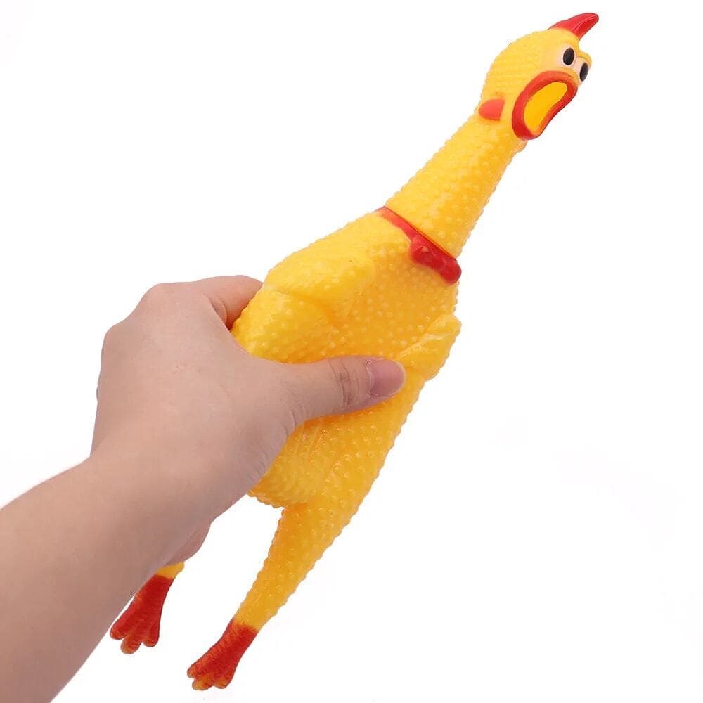 Dog Squeaky Toy Chew Resistant Self-Entertainment Squeak Chicken Pet Sound Toy - Thumbnail 12