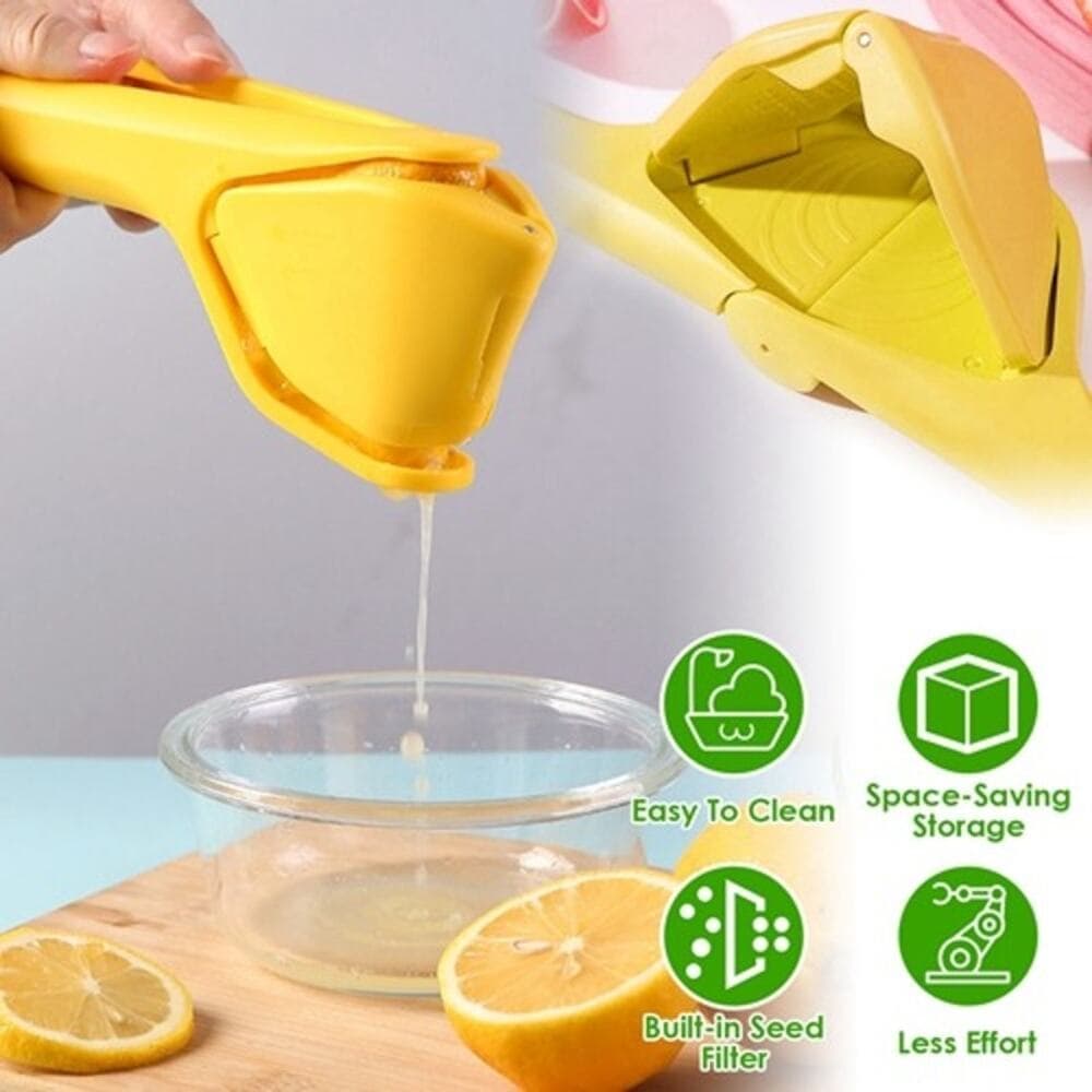 NewHome Manual Lemon Squeezer Fold Flat Design Effortless Hand Lemon Juicer - Thumbnail 3