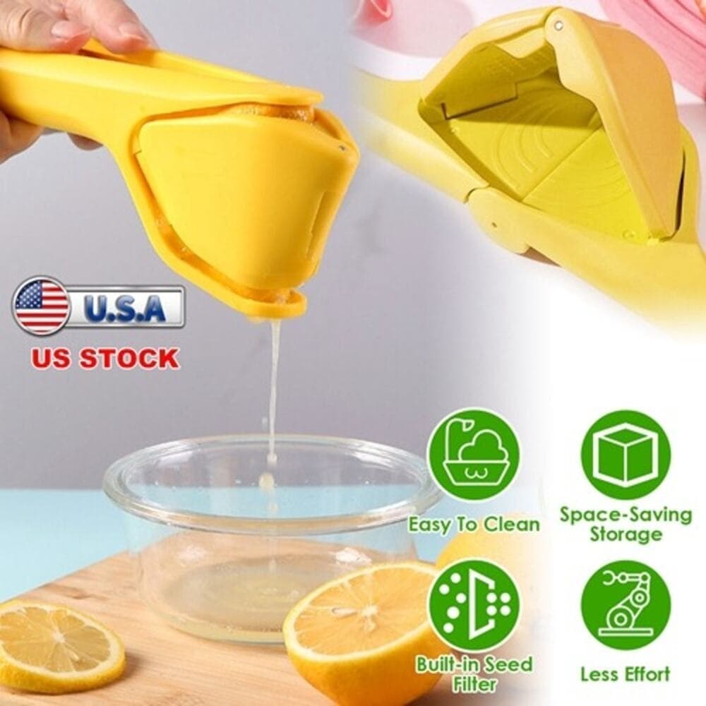 NewHome Manual Lemon Squeezer Fold Flat Design Effortless Hand Lemon Juicer - Thumbnail 7