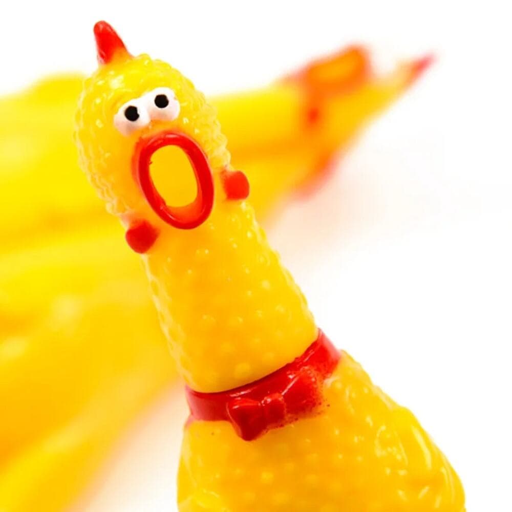 Dog Squeaky Toy Chew Resistant Self-Entertainment Squeak Chicken Pet Sound Toy - Thumbnail 3
