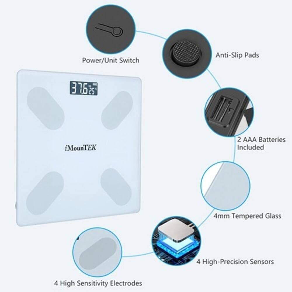 Smart Digital Scale For Body Weight High Accuracy BMI Weight Scale Full - Thumbnail 10