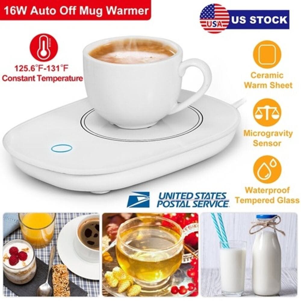 Coffee Mug Warmer Cup Warmer Auto Shut Off Coffee Tea Milk Electric Heater Pad - Thumbnail 6