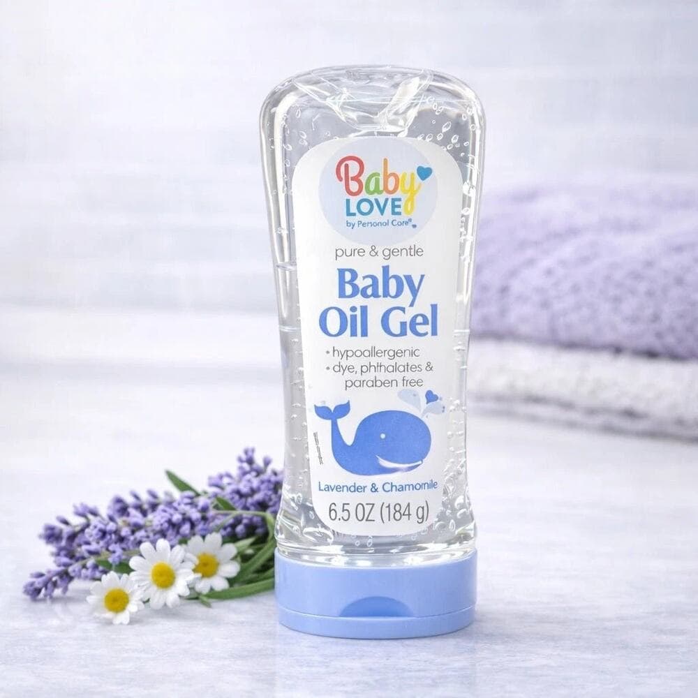6.5 oz Baby Love Baby Oil Gel – Lavender & Chamomile - Thumbnail 3
