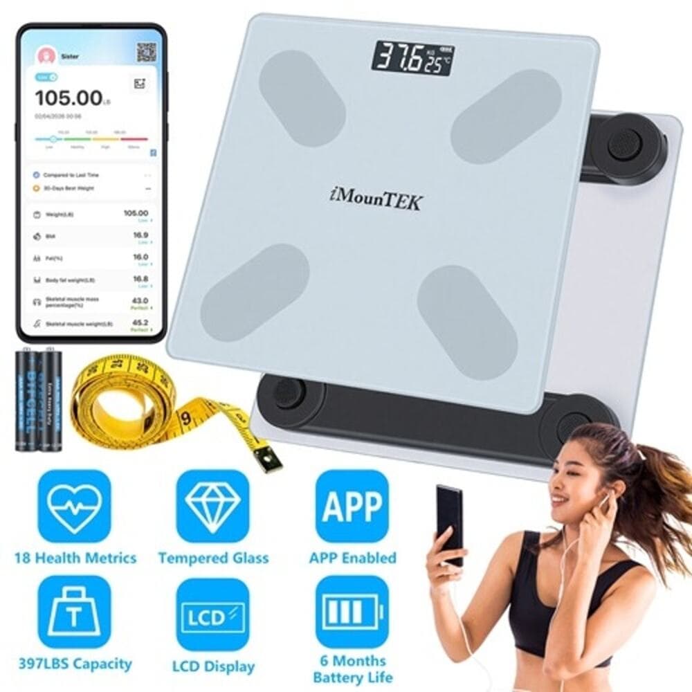 Smart Digital Scale For Body Weight High Accuracy BMI Weight Scale Full - Thumbnail 3