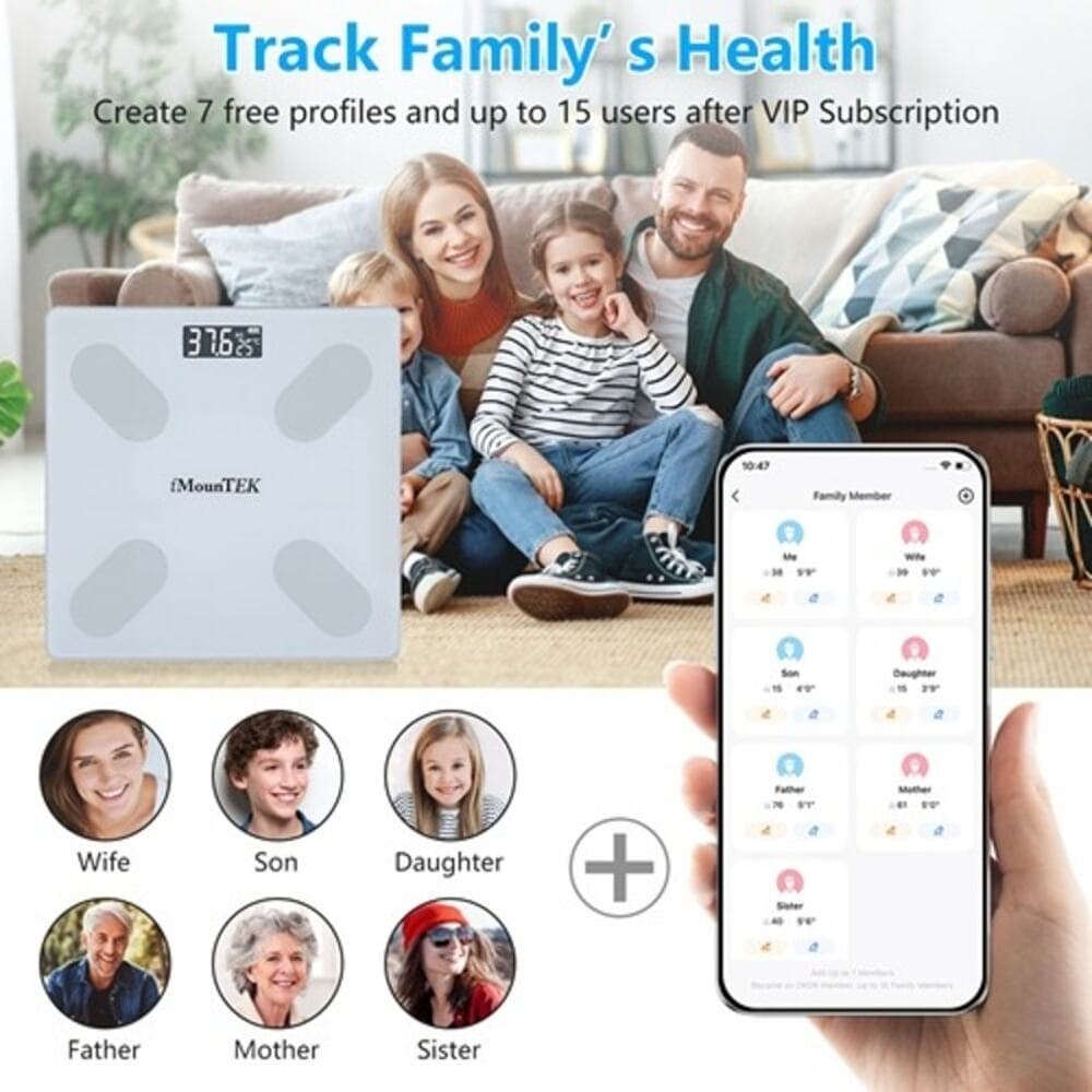 Smart Digital Scale For Body Weight High Accuracy BMI Weight Scale Full - Thumbnail 8